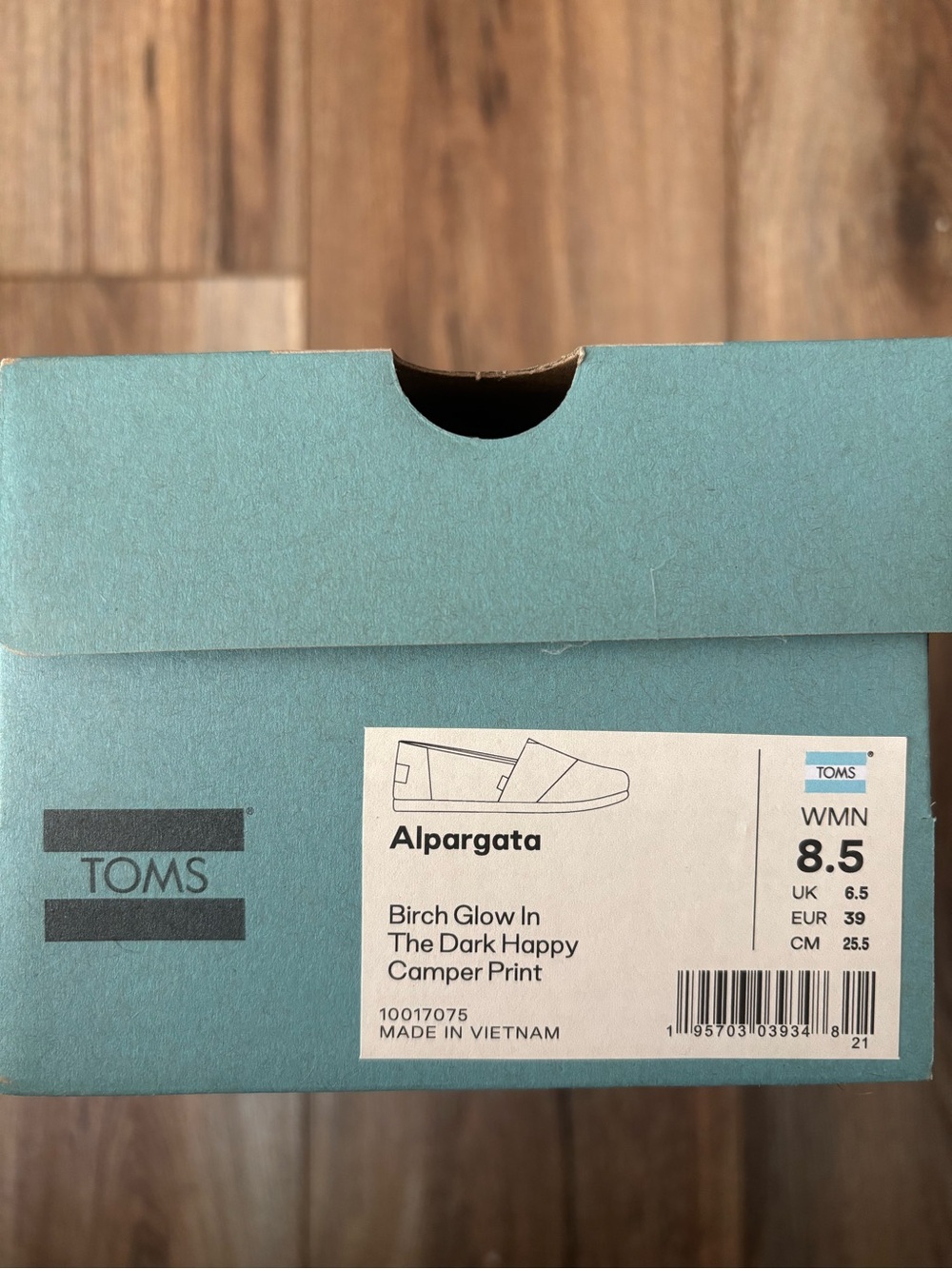 Toms Beige Camper Graphic Slip-Ons with Glow in the dark - Picture 2 of 2